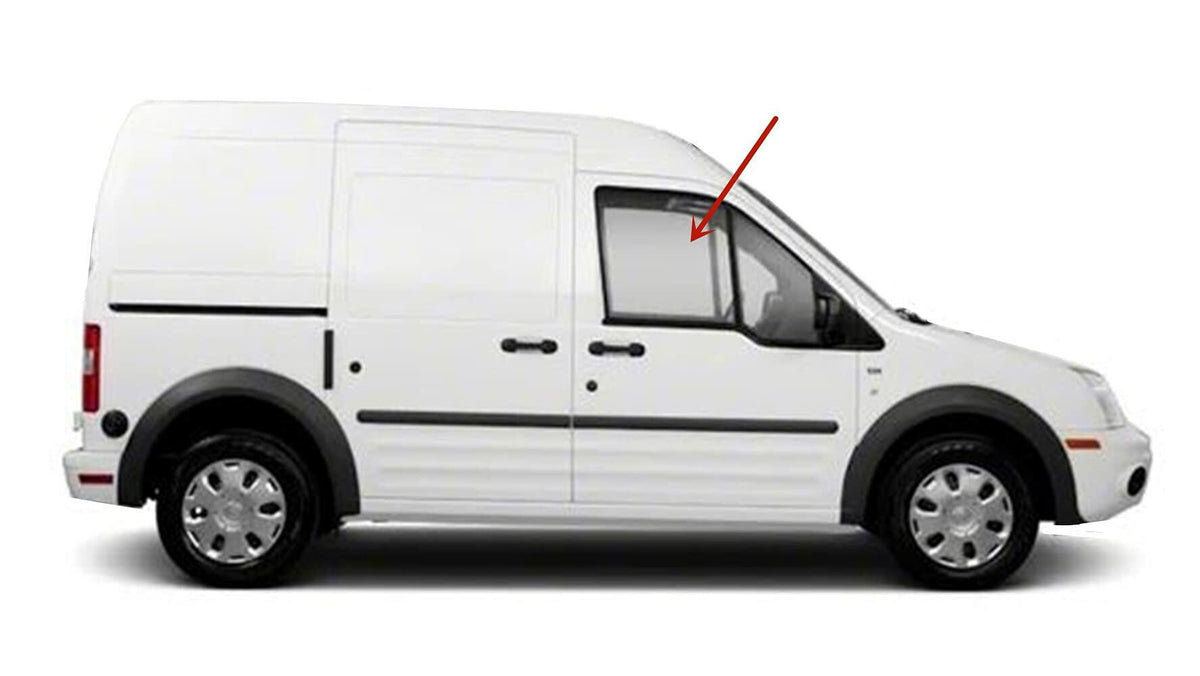 Passenger Right Side Front Door Window Door Glass Compatible with Ford Transit Connect Mini Van 2010-2013 Models