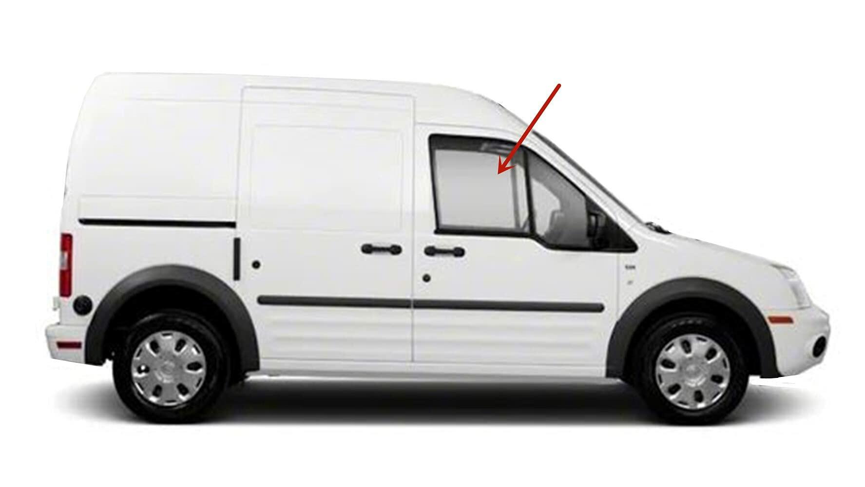 Passenger Right Side Front Door Window Door Glass Compatible with Ford Transit Connect Mini Van 2010-2013 Models