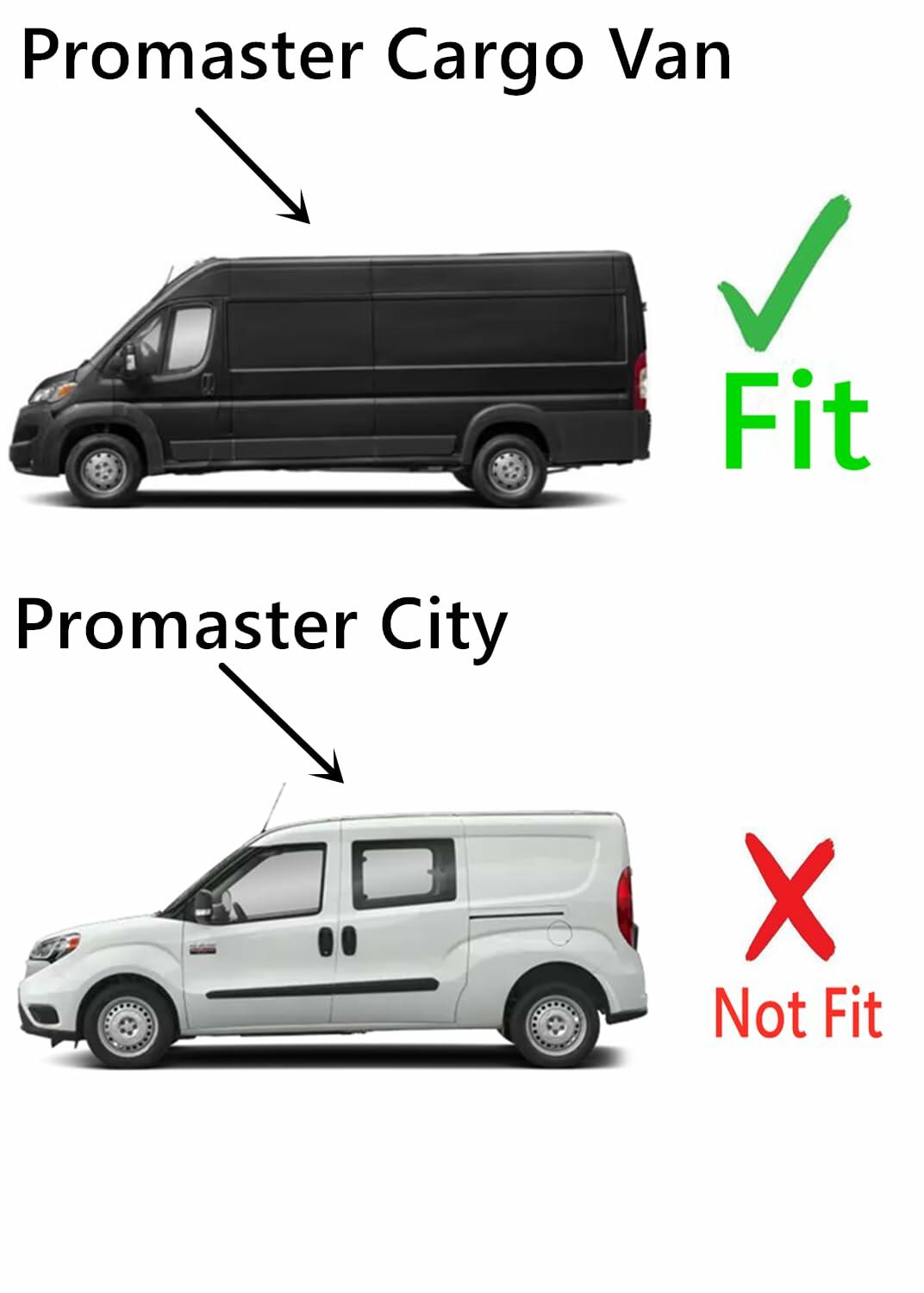 Heated Back Window Back Glass Passenger Right Side Compatible with Ram Promaster 1500 2500 3500 Cargo Van 2014-2026 Models (Not For Promaster City Van)