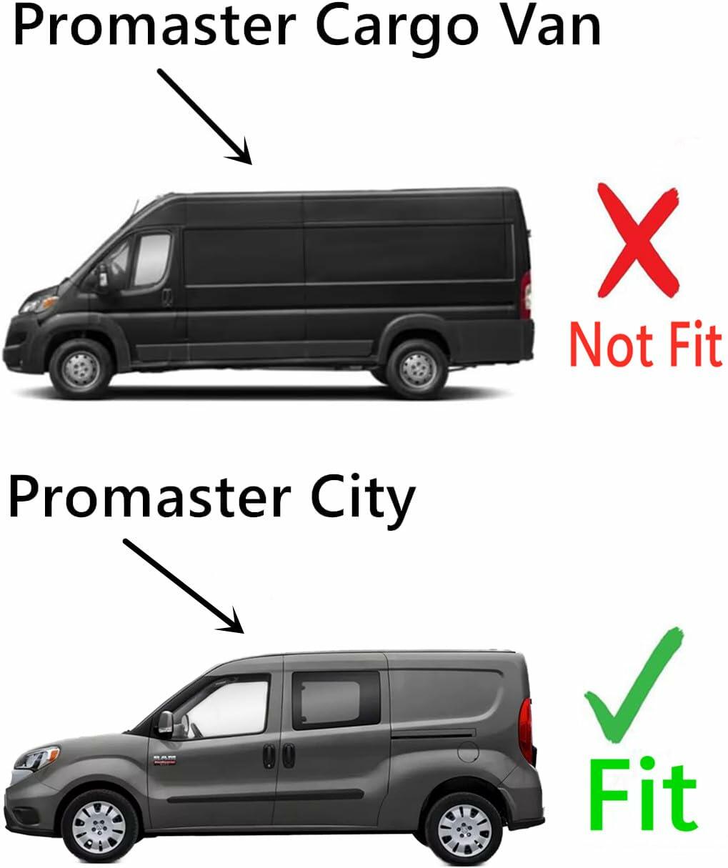 Back Window Back Glass Driver Left Side Compatible with Ram Promaster City Cargo Van 2015-2022 Models