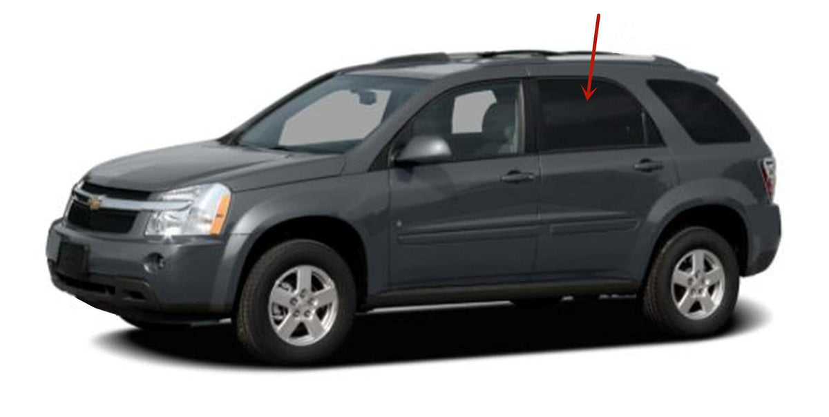 Driver Left Side Rear Door Window Door Glass Compatible with Pontiac Torrent/Chevrolet Equinox 2005-2009 Models