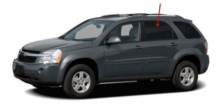 Driver Left Side Rear Door Window Door Glass Compatible with Pontiac Torrent/Chevrolet Equinox 2005-2009 Models