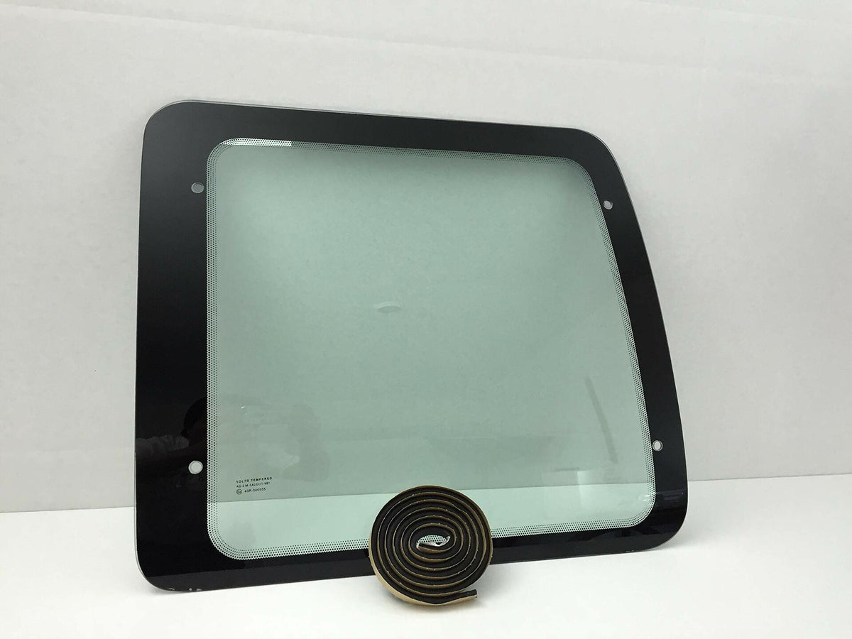 Stationary Back Window Back Glass Passenger Right Side Compatible with Ford Econoline 1992-2016 Models