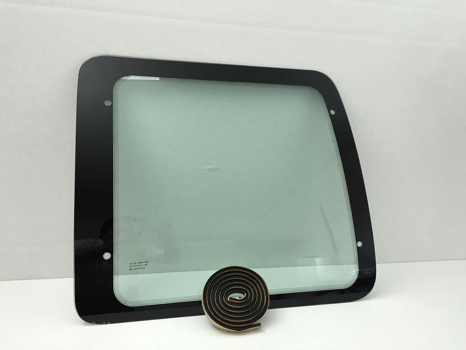 Stationary Back Window Back Glass Passenger Right Side Compatible with Ford Econoline 1992-2016 Models
