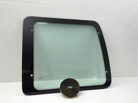 Stationary Back Window Back Glass Passenger Right Side Compatible with Ford Econoline 1992-2016 Models