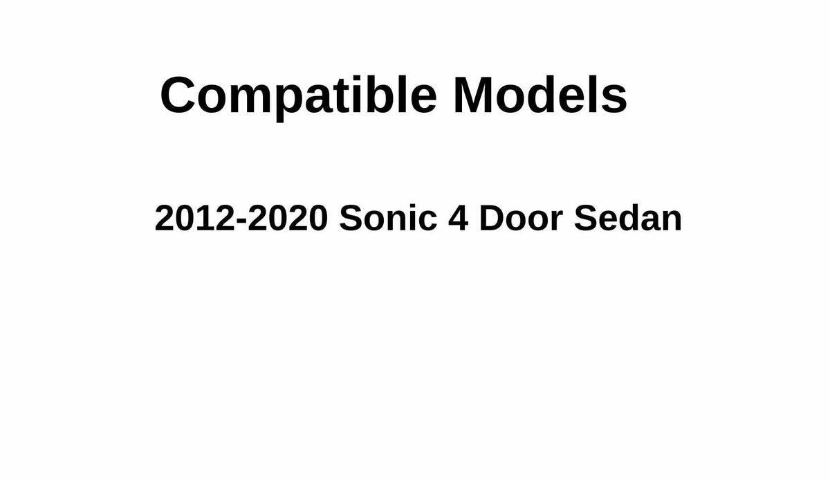 Passenger Right Side Rear Door Window Door Glass Compatible with Chevrolet Sonic 4 Door Sedan 2012-2020 Models