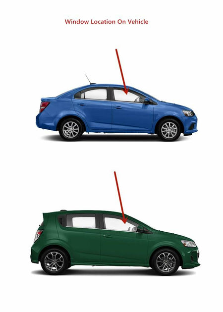 Passenger Right Side Front Door Window Door Glass Compatible with Chevrolet Sonic 2012-2020 Models