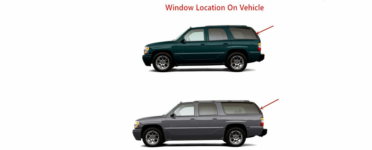 Privacy Heated Back Tailgate Window Back Glass Compatible with Chevrolet Tahoe/Chevrolet Suburban/GMC Yukon/GMC Yukon Denali/GMC Yukon XL 2000-2005