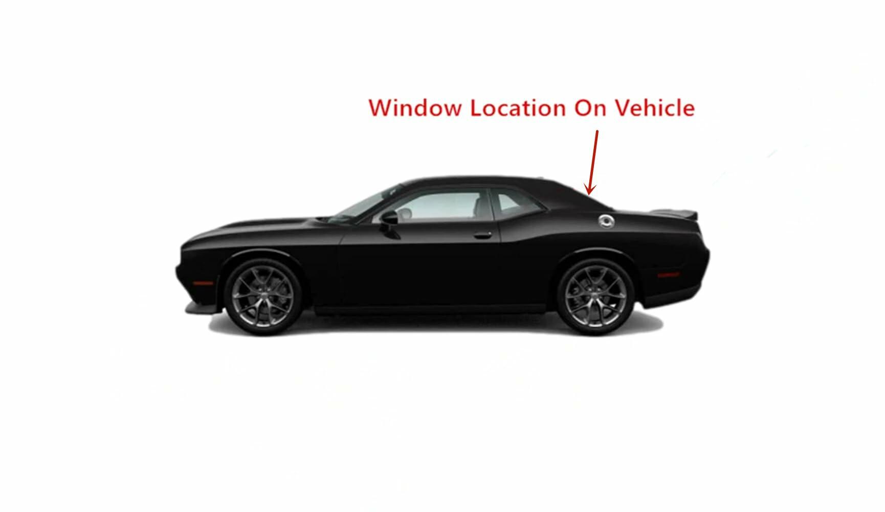 Heated With Remote Star Feature Back Window Back Glass Compatible with Dodge Challenger 2015-2023 Models