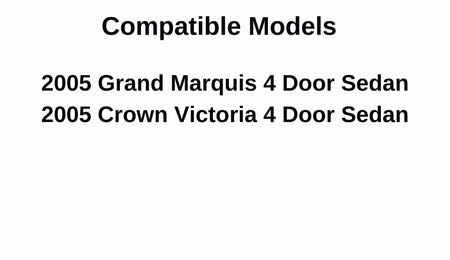 Heated Back Window Back Glass Compatible with Ford Crown Victoria/Mercury Grand Marquis 2005 4 Door Sedan Models