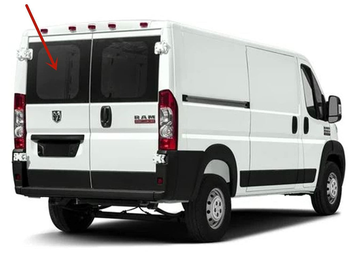 Stationary Back Window Back Glass Driver Left Side Compatible with Ram Promaster 1500 2500 3500 Cargo Van 2014-2026 Models (Not For Promaster City Van)