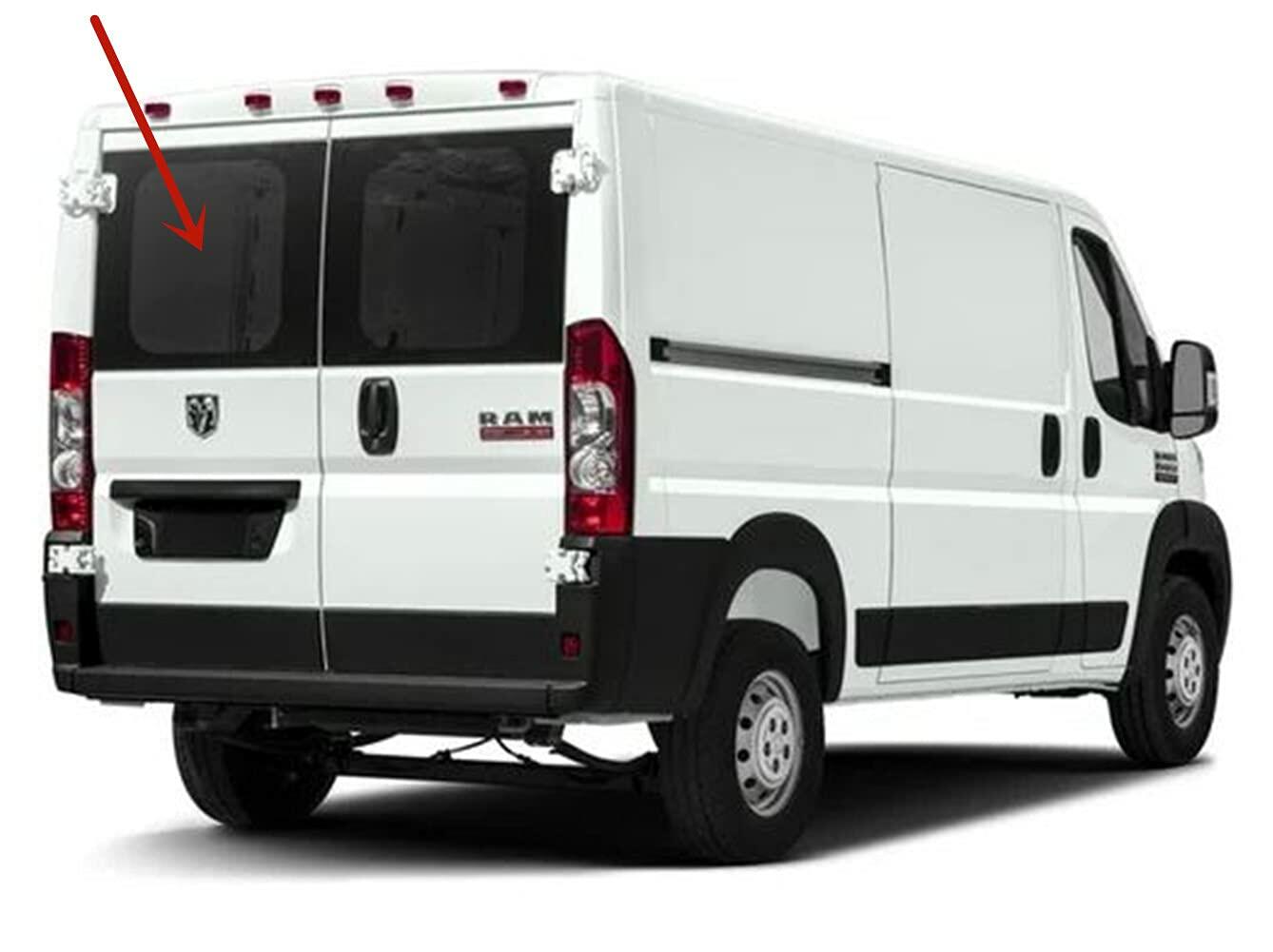 Stationary Back Window Back Glass Driver Left Side Compatible with Ram Promaster 1500 2500 3500 Cargo Van 2014-2026 Models (Not For Promaster City Van)