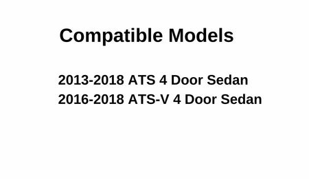 Driver Left Side Rear Door Glass Compatible with Cadillac ATS 4 Door Sedan 2013-2018 Models