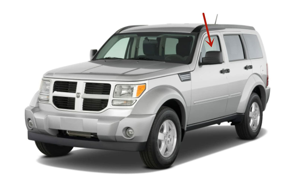 Driver Left Side Front Door Window Door Glass Compatible with Dodge Nitro 2007-2011 Models