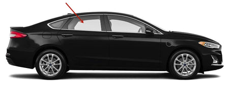 Passenger Right Side Rear Door Window Door Glass Compatible with Ford Fusion 4 Door Sedan 2013-2020 Models