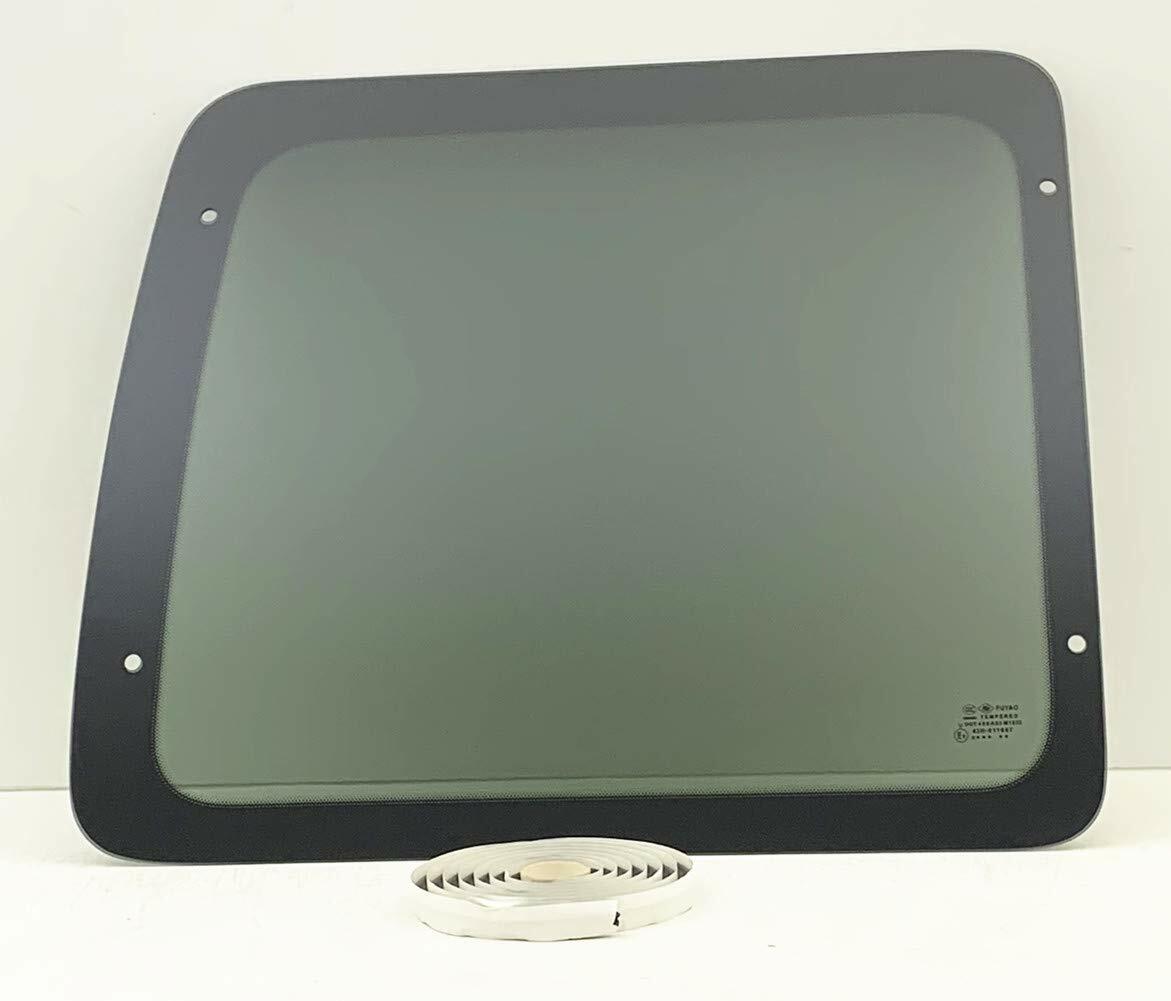 Privacy Stationary Back Window Back Glass Driver Left Side Compatible with Ford Econoline 1992-2016 Models