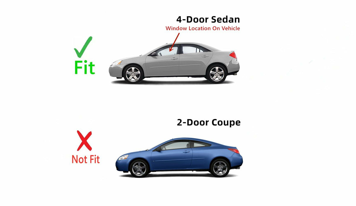 Driver Left Side Front Door Window Door Glass Compatible with Pontiac G6 4 Door Sedan 2005-2010 Models