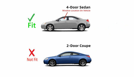 Driver Left Side Front Door Window Door Glass Compatible with Pontiac G6 4 Door Sedan 2005-2010 Models