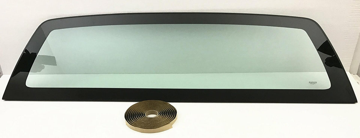 NAGD Stationary Rear Back Window Glass, Clear, Tempered Glass, Solar Controlled, Fits Ford F150 Pickup 2004-2014 Models, Includes Free Butyl Tape