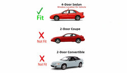 Driver Left Side Front Door Window Door Glass Compatible with Pontiac Sunfire 4 Door Sedan 1995-2002 Models