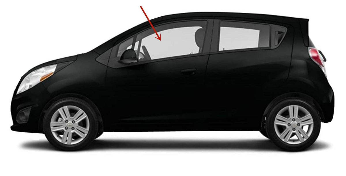 Driver Left Side Front Door Window Door Glass Compatible with Chevrolet Spark 2016-2023 Models (Not For Spark Classic Mexico Models)
