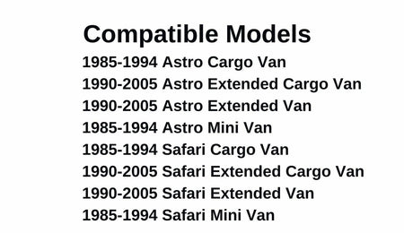 Passenger Right Side Front Door Window Door Glass Compatible with Chevrolet Astro/GMC Safari 1985-2005 Models