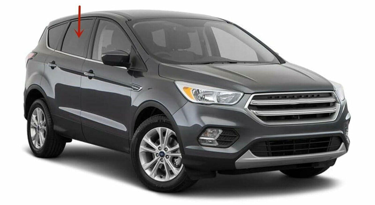 Passenger Right Side Rear Door Window Door Glass Compatible with Ford Escape 2013-2019 Models