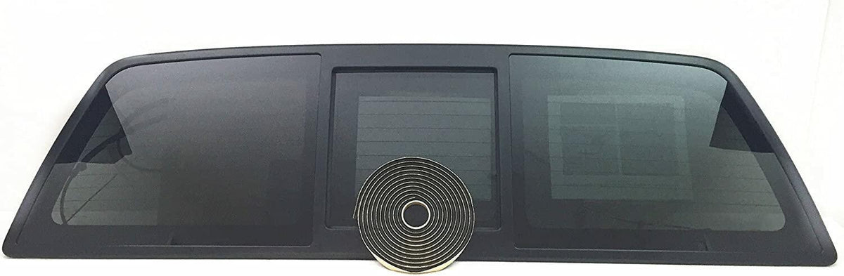 Heated Sliding Back Window Glass Back Power Slider Compatible with Ford F150 Pickup 2004-2014 Models