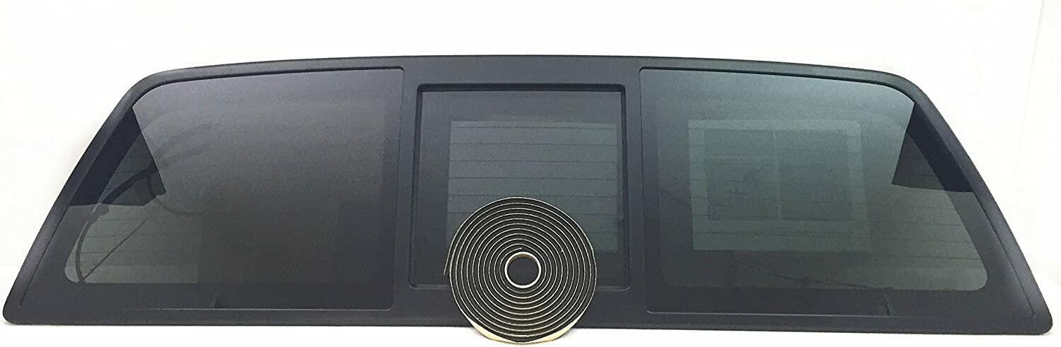 Heated Sliding Back Window Glass Back Power Slider Compatible with Ford F150 Pickup 2004-2014 Models
