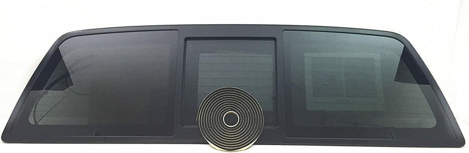 Heated Sliding Back Window Glass Back Power Slider Compatible with Ford F150 Pickup 2004-2014 Models