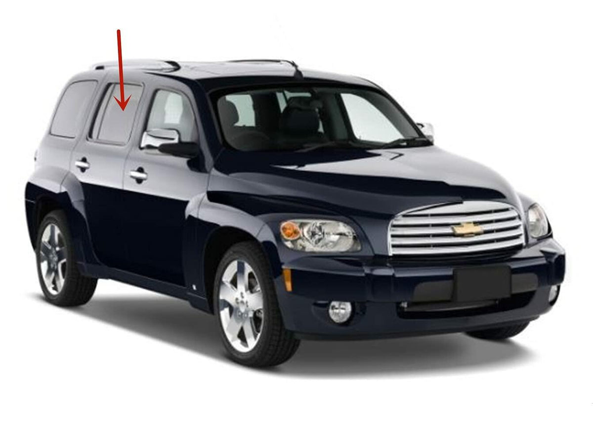 Passenger Right Side Rear Door Window Door Glass Compatible with Chevrolet HHR 2006-2011 Models