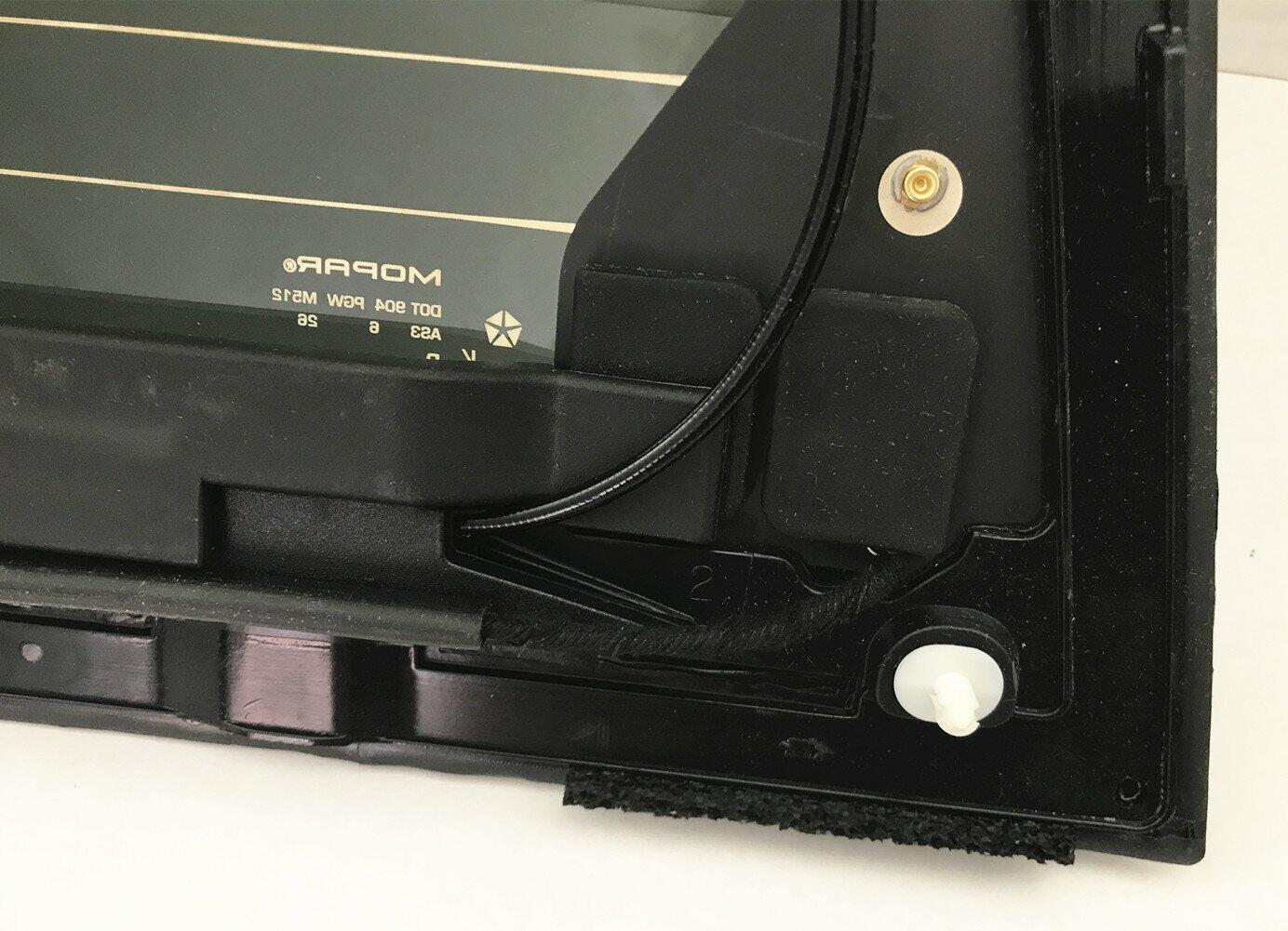 OE W/Motor Heated Sliding Back Window Glass Back Power Slider Compatible with Ram Pickup 2013-2018 1500 / 2019-2024 1500Classic / 2013-2026 2500 3500 4500 5500 Models