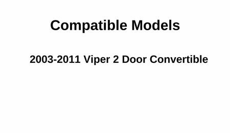 Driver Left Side Door Window Door Glass Compatible with Dodge Viper 2 Door Convertible 2003-2011 Models