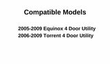 Passenger Right Side Front Door Window Door Glass Compatible with Chevrolet Equinox/Pontiac Torrent 2005-2009 Models
