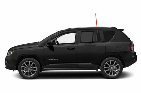 OE Privacy Driver Left Side Vent Window Vent Glass Compatible with Jeep Compass 2007-2016 Models/Compass MK 2017 Models