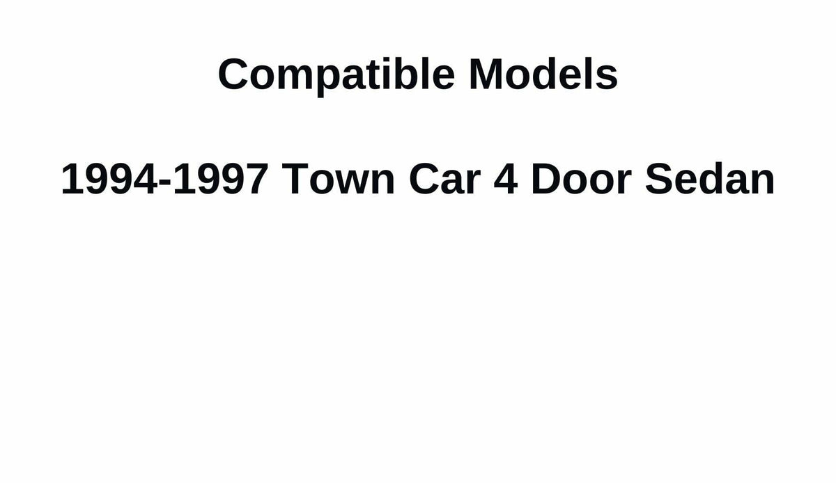 Passenger Right Side Front Door Window Door Glass Compatible with Lincoln Town Car 4 Door Sedan 1994-1997 Models