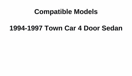 Passenger Right Side Front Door Window Door Glass Compatible with Lincoln Town Car 4 Door Sedan 1994-1997 Models