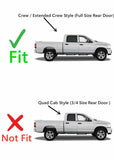 Passenger Right Side Rear Door Window Glass Compatible with Dodge Ram 1500 2009-2018 & 1500Classic 2019-2024 & 2500 3500 2010-2026 & 3500Cab/Chs 4500 5500 2011-2026 4-Door Crew/Extended Crew Pickups