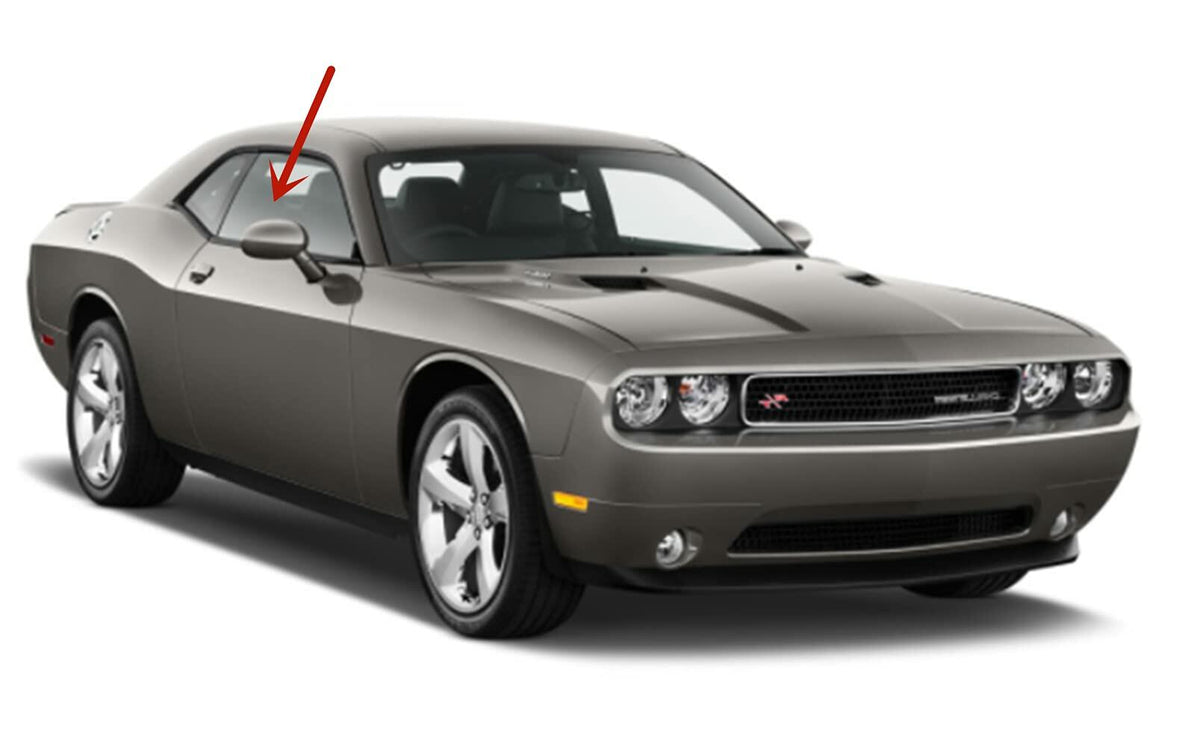Passenger Right Side Door Window Door Glass Compatible with Dodge Challenger 2 Door Coupe 2008-2023 Models