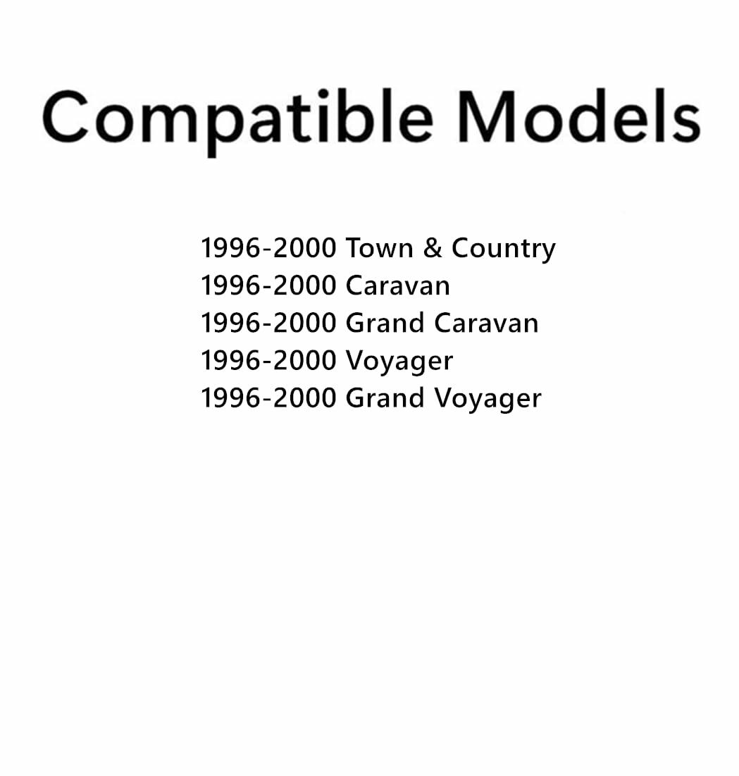 Driver Left Side Rear Sliding Door Window Door Glass Compatible with Chrysler Voyager Grand Voyager Town & Country / Dodge Caravan Grand Caravan / Plymouth Voyager Grand Voyager 1996-2000 Models
