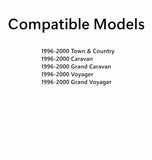 Driver Left Side Rear Sliding Door Window Door Glass Compatible with Chrysler Voyager Grand Voyager Town & Country / Dodge Caravan Grand Caravan / Plymouth Voyager Grand Voyager 1996-2000 Models