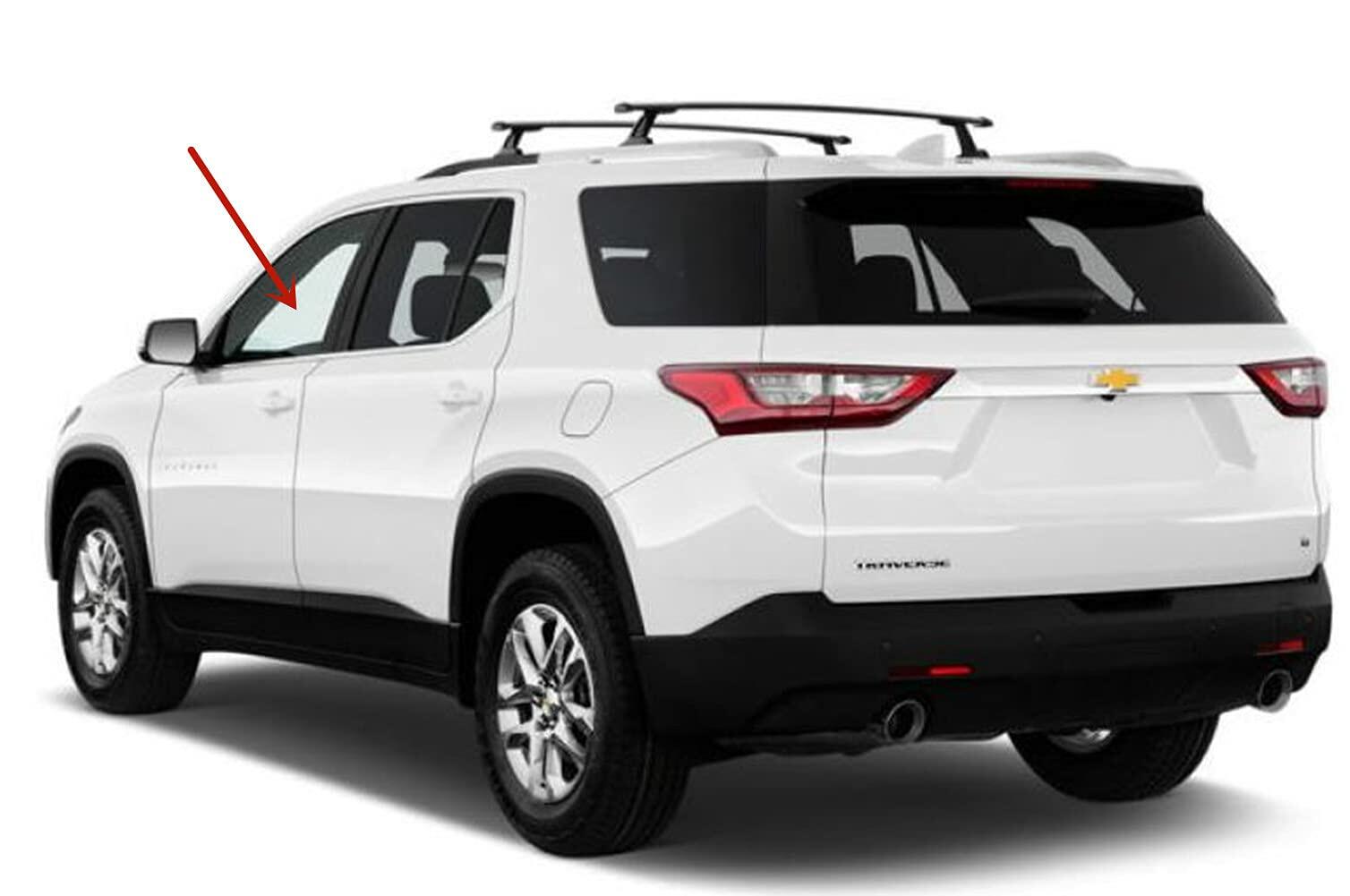Driver Left Side Front Door Window Door Glass Compatible with Chevrolet Traverse 2018-2023 Models