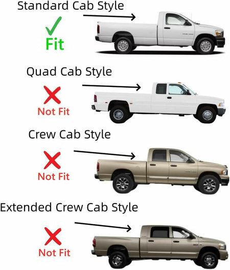 Tempered Passenger Right Side Door Window Door Glass Compatible with Dodge/Ram 1500 2009-2018 & 1500Classic 2019-2024 & 2500 3500 3500Cab/Chs 4500 5500 2011-2026 2-Door Standard Cab Pickup Models Only