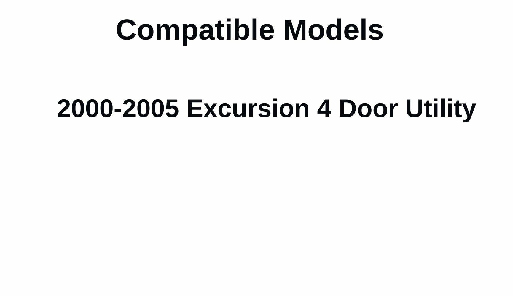 Passenger Right Side Rear Door Window Door Glass Compatible with Ford Excursion 2000-2005 Models