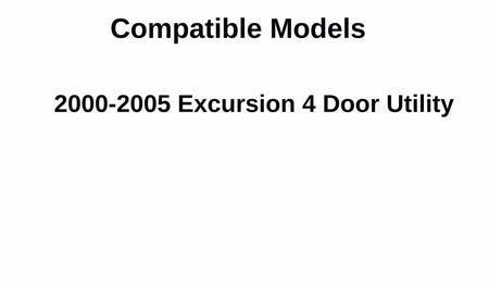 Passenger Right Side Rear Door Window Door Glass Compatible with Ford Excursion 2000-2005 Models