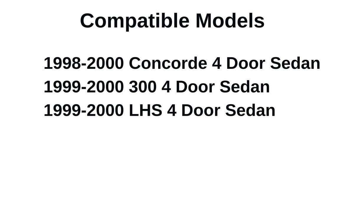 Driver Left Side Rear Door Window Door Glass Compatible with Chrysler Concorde 1998-2000 /Chrysler 300 1999-2000 /Chrysler LHS 1999-2000 Models