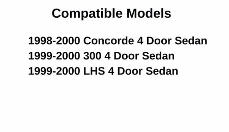 Driver Left Side Rear Door Window Door Glass Compatible with Chrysler Concorde 1998-2000 /Chrysler 300 1999-2000 /Chrysler LHS 1999-2000 Models