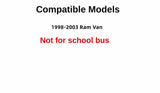 Driver Left Front Door Window Door Glass Compatible with Dodge Ram Van (1500 2500 3500) 1998-2003 Models