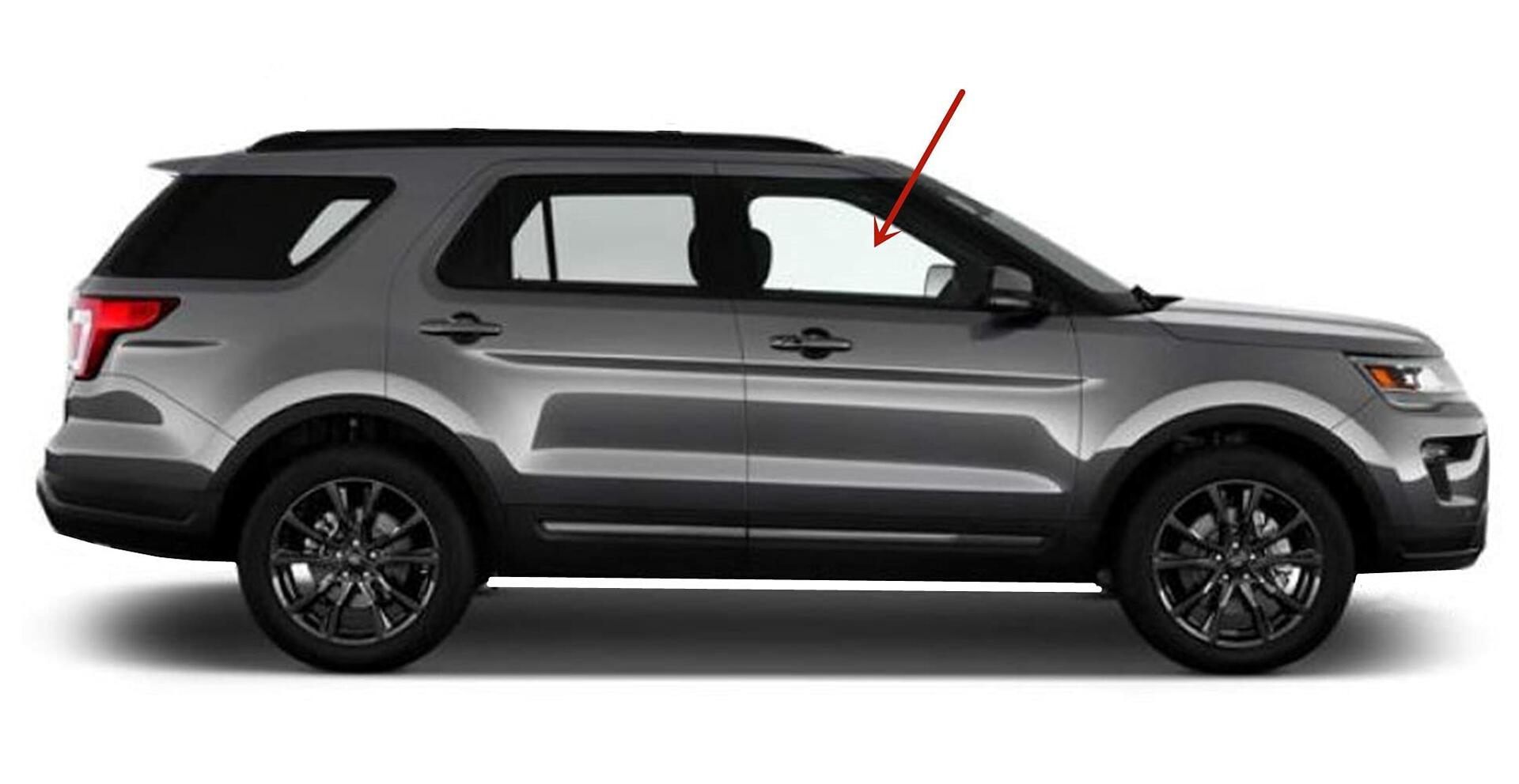 Laminated Passenger Right Side Front Door Window Door Glass Compatible with Ford Explorer 2011-2019 Models