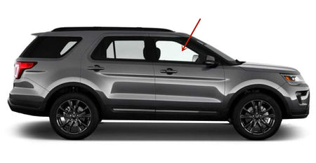 Laminated Passenger Right Side Front Door Window Door Glass Compatible with Ford Explorer 2011-2019 Models